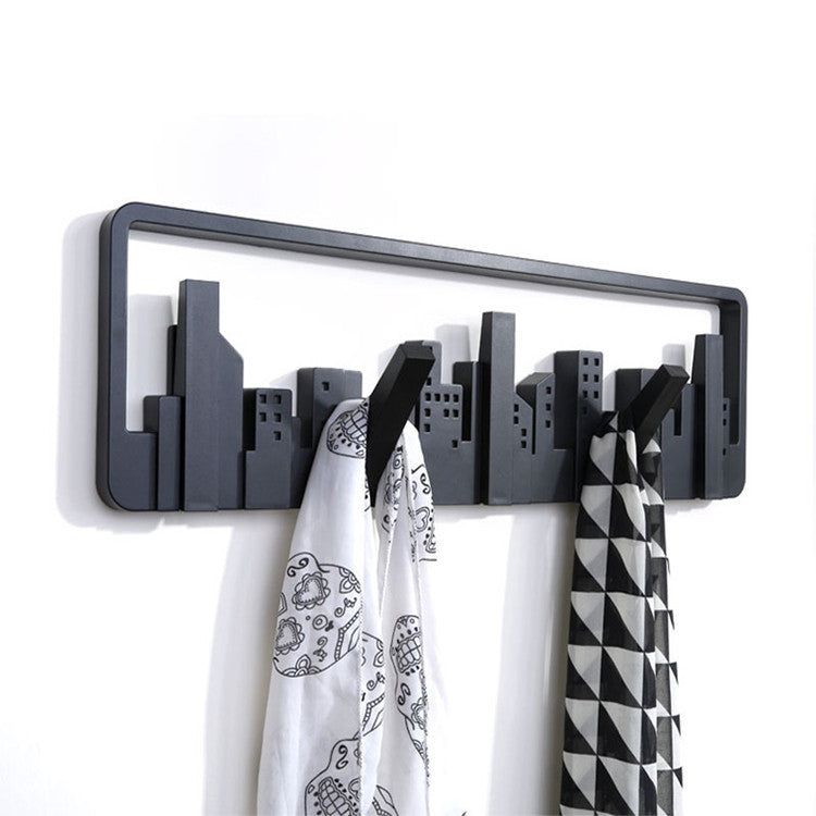 Metropolis Skyline Modern Hook Rack