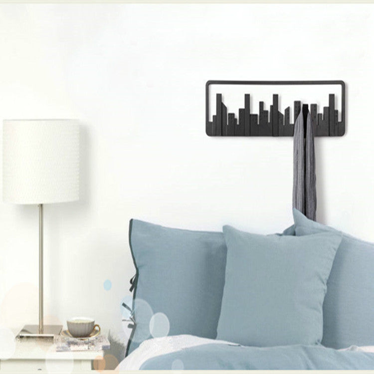 Metropolis Skyline Modern Hook Rack