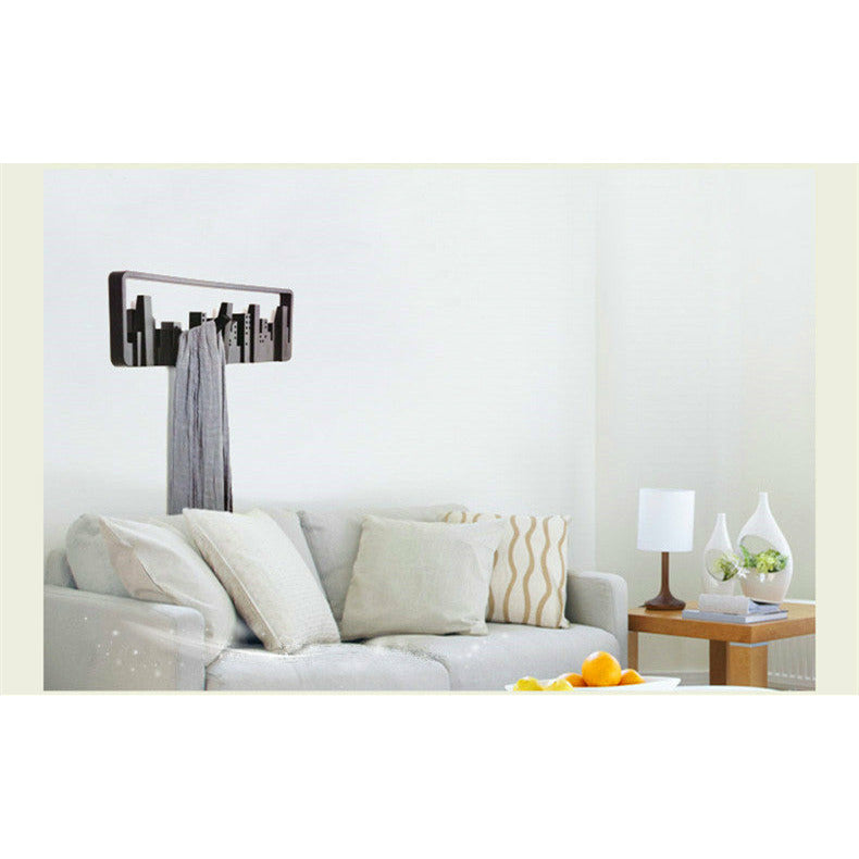 Metropolis Skyline Modern Hook Rack