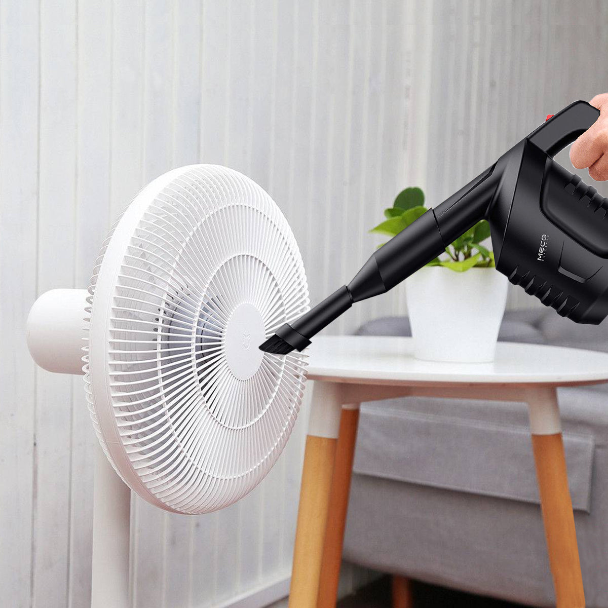 MECO TurboJet 550 Electric Air Duster | High-Pressure 550W Motor, Extra-Long 10ft Cord & 8-Piece Pro Nozzle Kit | Eco-Friendly Compressed Air Alternative for PC, Laptop, & Tower Cleaning